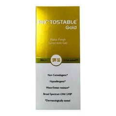 Sun Pharma Photostable Gold Matte Finish Sunscreen Gel SPF 55