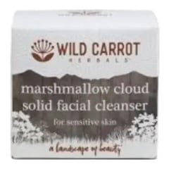 Wild Carrot Herbals Marshmallow Cloud Solid Facial Cleanser For Sensitive Skin