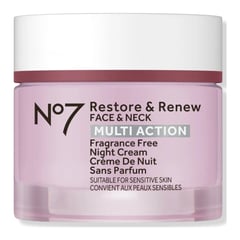 No7 Restore & Renew Face & Neck Multi Action Fragrance Free Night Cream