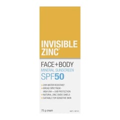 Invisible Zinc Face + Body Mineral Sunscreen SPF 50
