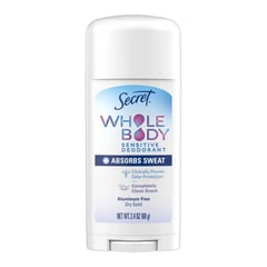 Secret Whole Body Sensitive Aluminum Free Dry Feel Deodorant Stick