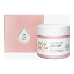 By Nature Brightening Clay Mask with Pink Clay + Witch Hazel + Kawakawa Extract