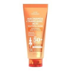 Luxe Organix Niacinamide + Tranexamic Acid Youthful Glow Whitening Serum Lotion SPF 50+
