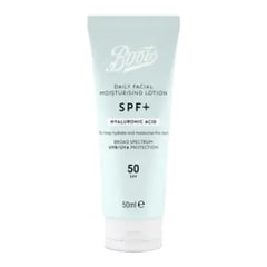 Boots SPF+ Hyaluronic Acid Daily Facial Moisturising Lotion SPF 50