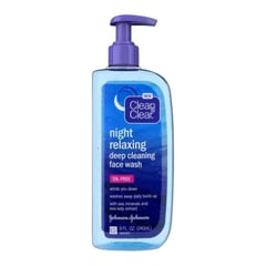 Clean & Clear Night Relaxing Oil-Free Deep Cleaning Face Wash