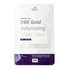 House Of PLLA+ 24k Gold Volumizing Sheet Mask