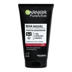 Garnier PureActive BHA Charcoal Anti-Blackhead 3In1 Wash Scrub Mask