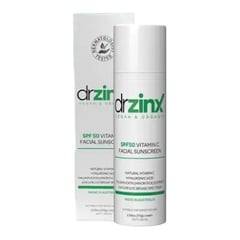 Dr Zinx Organic Vitamin C Mineral Sunscreen SPF 50 Zinc + Thuja (Hinokitiol)