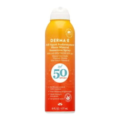 Derma E All Sport Performance Sheer Mineral Sunscreen Spray SPF 50