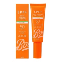 Boots SPF+ Invisible Daily Suncare Face Fluid SPF 50