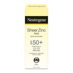 Neutrogena Sheer Zinc Fluid Facial Sunscreen SPF 50+
