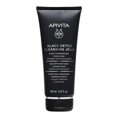 Apivita Natural Cosmetics Black Cleansing Gel - Face & Eyes