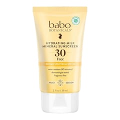 babo botanicals Hydrating Milk Mineral Face Sunscreen SPF 30