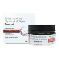 Regaliz Medicare Acnepad Salicylic Acid & Glycolic Acid Wipes