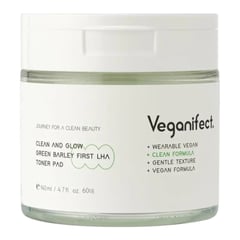 Veganifect Clean And Glow Green Barley First LHA Toner Pad