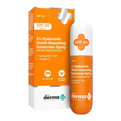 The Derma Co 1% Hyaluronic Quick-Absorbing Sunscreen Spray SPF 50