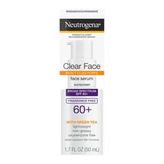 Neutrogena Clear Face Serum Sunscreen With Green Tea SPF 60+