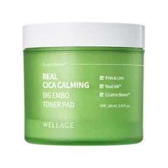 Wellage Real Cica Calming Big Embossed Toner Pad