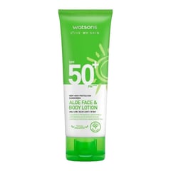 Watsons Aloe Vera Sunscreen Face & Body Lotion SPF50+ PA++++
