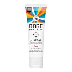 Bare Republic Adventure-Proof Mineral SPF 70 Face Sunscreen Lotion