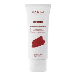 Zakka Naturals قناع هينوكي بالكبريت لحبّ الشباب والتحكم بالدهون