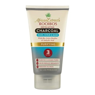 African Extracts Rooibos Skin Care 淨化去角質木炭3合1潔面、磨砂及面膜