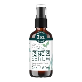 Eva Naturals 12% Niacinamide Serum for Face + 2% Zinc and Hyaluronic Acid