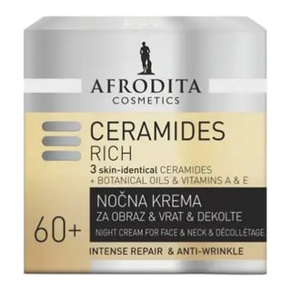 Afrodita Ceramides Rich Night Cream For Face & Neck & Décollétage