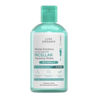 Luxe Organix Miracle Solutions Acne Derm+ ماء ميسيلار منظف تجميلي