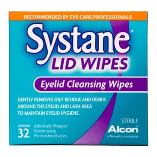 Alcon مناديل Systane لتنظيف الجفون