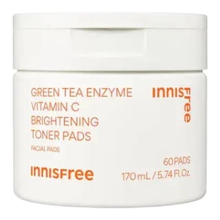 innisfree Green Tea Enzyme Vitamin C Brightening Toner Pads