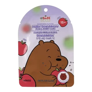 Miniso We Bare Bears Fruit Hydrating Facial Sheet Mask