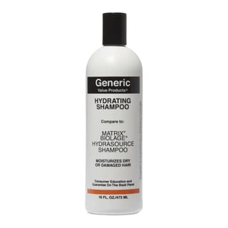 Generic Value Products Hydrating Shampoo Compare To Matrix Biolage Hydrasource Shampoo