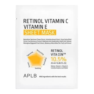APLB Retinol Vitamin C Vitamin E Sheet Mask