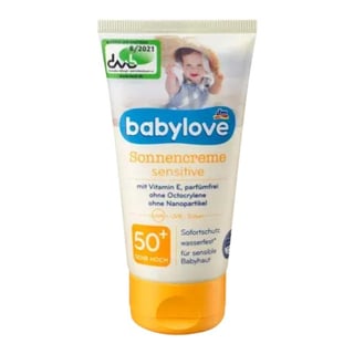 babylove dm Sonnencreme Sensitive SPF 50+