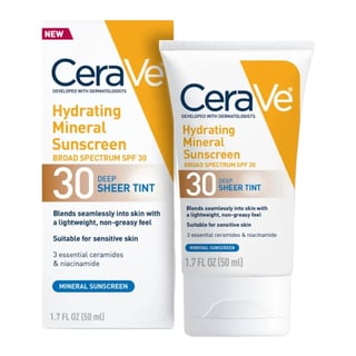 CeraVe Hydrating Mineral Sunscreen Face Sheer Tint SPF 30