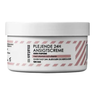 Matas Plejende 24H Ansigtscreme Til Tør Hud Uden Parfume
