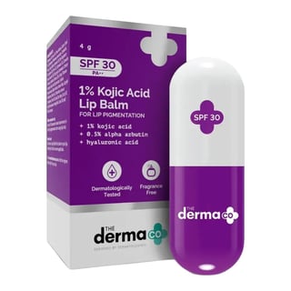The Derma Co 1% Kojic Acid Lip Balm With Alpha Arbutin & Hyaluronic Acid