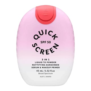 The Quick Flick Quick Screen SPF 50 3 In 1 Liquid To Powder Mattifying Sunscreen Serum & Makeup Primer
