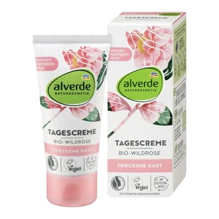 Alverde Naturkosmetik Tagescreme Bio-Wildrose