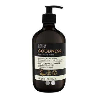 Baylis & Harding Goodness Natural Hand Wash Oud, Cedar & Amber