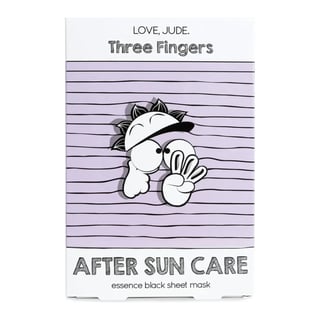 Love, Jude Three Fingers After Sun Care Essence Black Sheet Mask