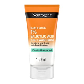 Neutrogena Clear & Defend 1% Salicylic Acid 2-In-1 Wash Mask