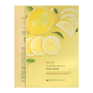 Face Republic Sleeping Beauty Face Mask Brightening Lemon Extract