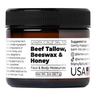 Santa Cruz Paleo Beef Tallow, Beeswax & Honey Moisturizer