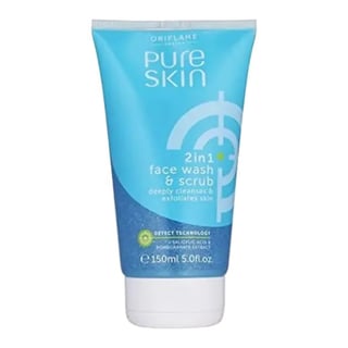 Oriflame Pure Skin 2 in 1 Face Wash & Scrub