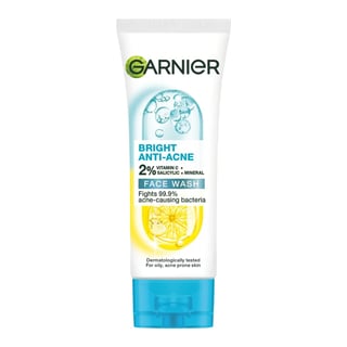 Garnier Bright Anti-Acne 2% Vitamin C + Salicylic + Mineral Face Wash