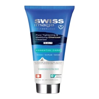 Swiss Image Essential Care Pore Tightening & Mattifying 3-In-1 Charcoal Cleanser