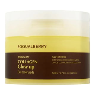 Eqqualberry Collagen Glow Up Gel Toner Pads
