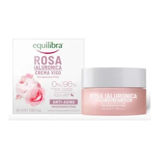 Equilibra Rose Anti-Aging Face Cream With Hyaluronic Acid